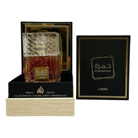 Khamrah de Lattafa 100 ml – Perfume Árabe Dulce y Especiado Unisex